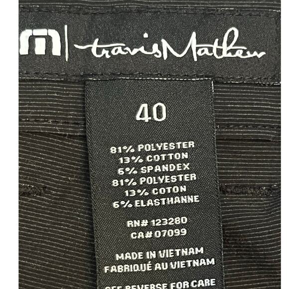 Travis Mathew Men’s 40 Black Wanderlust 9″ Performance Golf Shorts Activewear - Picture 3 of 6